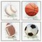 Stupell Industries Soft Pastel Sports Balls 4pc Framed Giclee Set Design by Matthew Piotrowicz